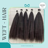 Kinky Straight Bundles - Best Sale Hair 2025 - 100% Vietnamese Human Hair 2 22 inch weft Hair Extensions