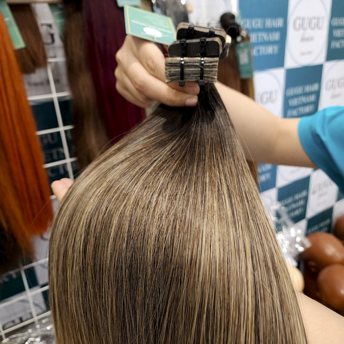 Bone Straight Vietnamese Straight Tape In Extensions – Raw Human Hair