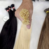 Blonde Flat tip in Extensions – #613 Human Hair from Vietnam