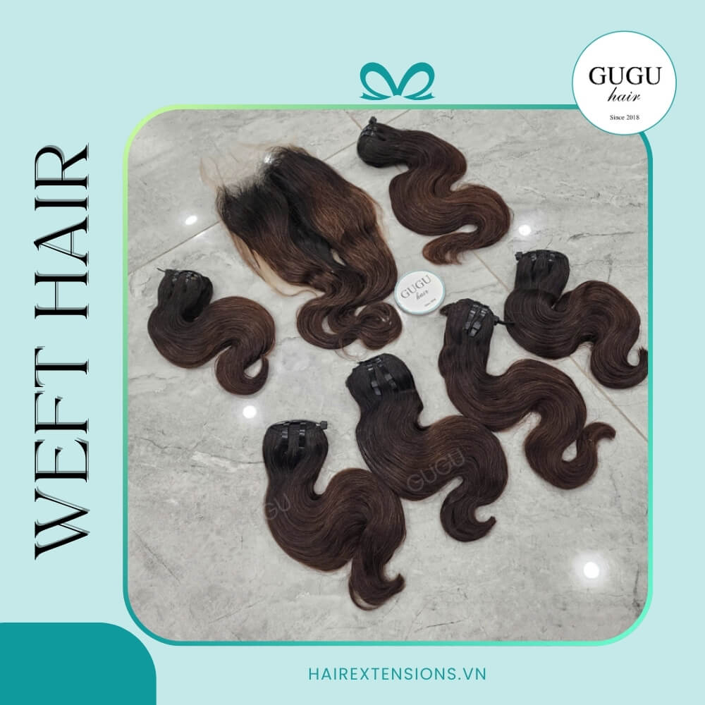 8 inch Hair Weft Extensions