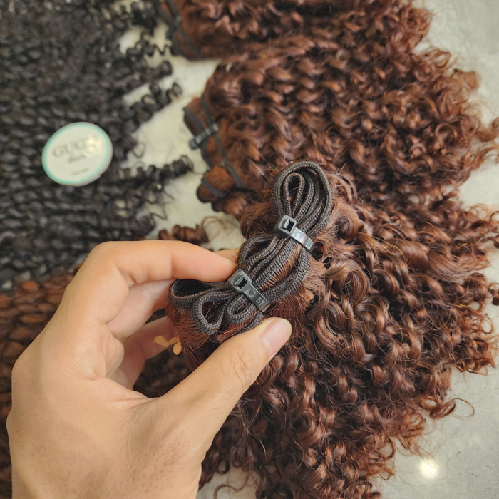 Pixie curly brown color- 1