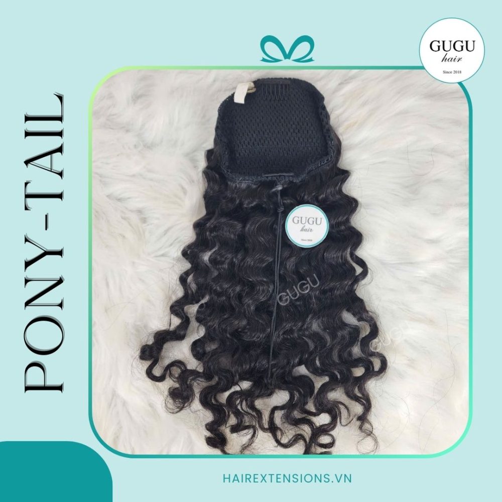 GUGU HAIR – BEST HUMAN HAIR EXTENSIONS 102 Human Hair Loose Deep Wave Ponytail – Easy Wrap Around Extension by GUGU HAIR
