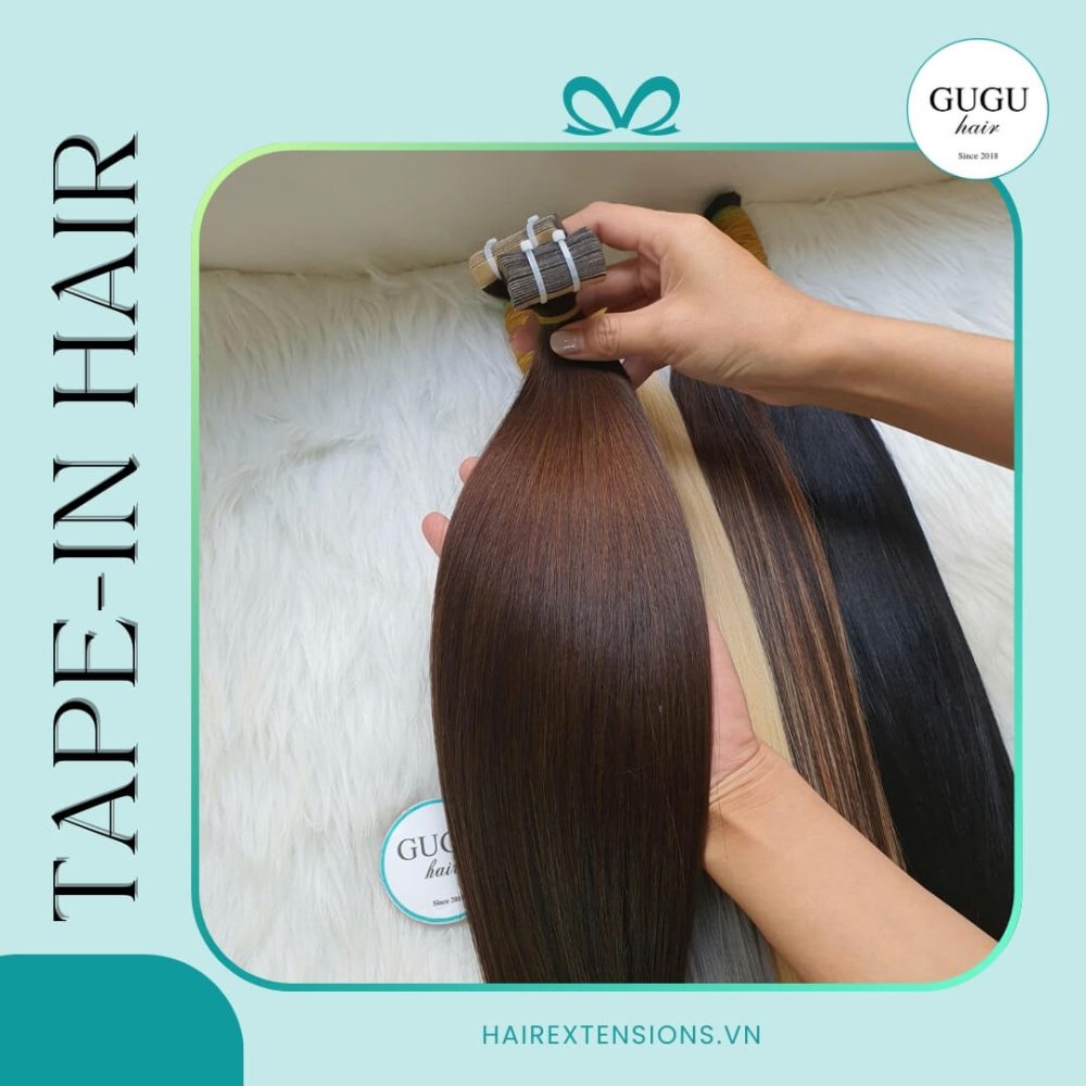 30 Inch Tape In Hair Extensions Human Hair Vietnam #4 Color Hot Selling