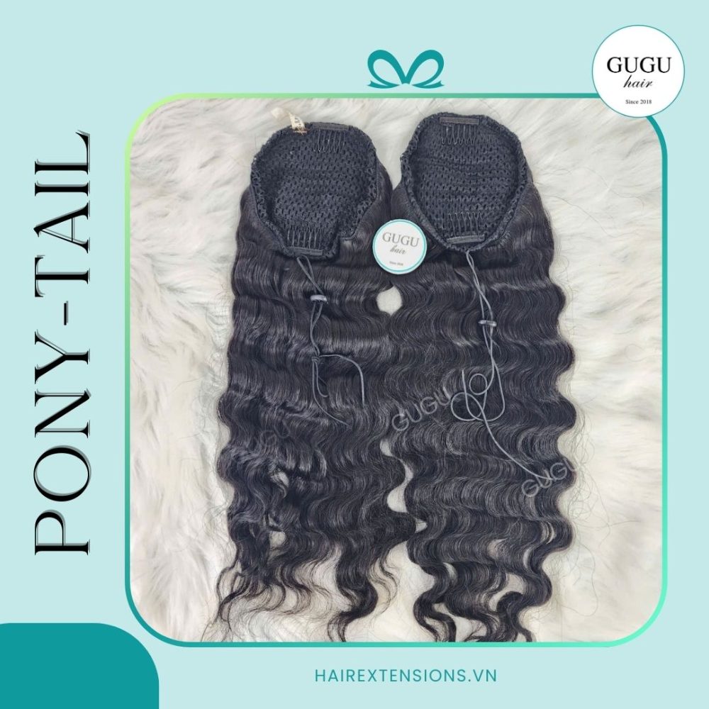 Synthetic Deep Wave Ponytail 20 Inch