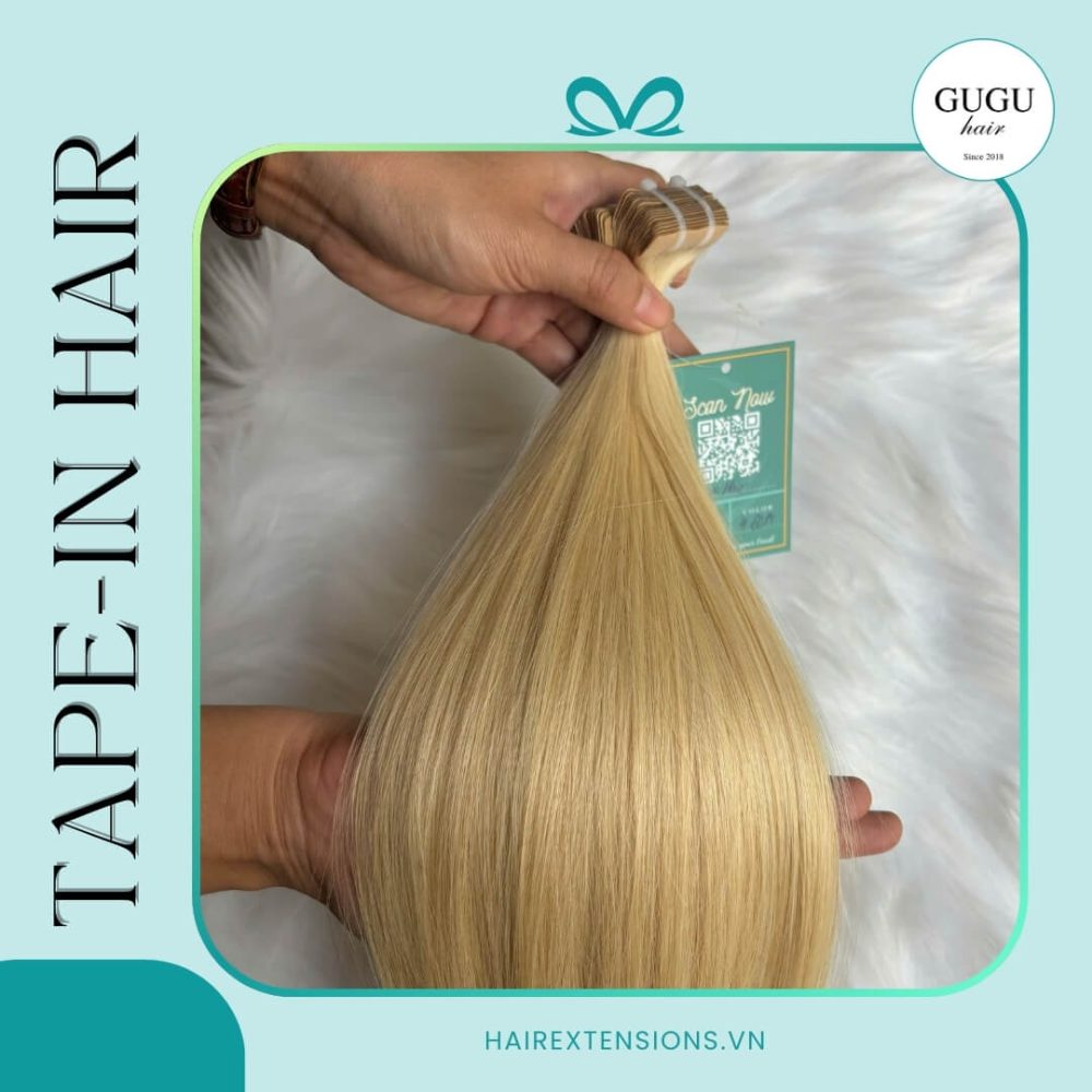 Premium Blonde Tape In Hair Extensions for Effortless Glam
