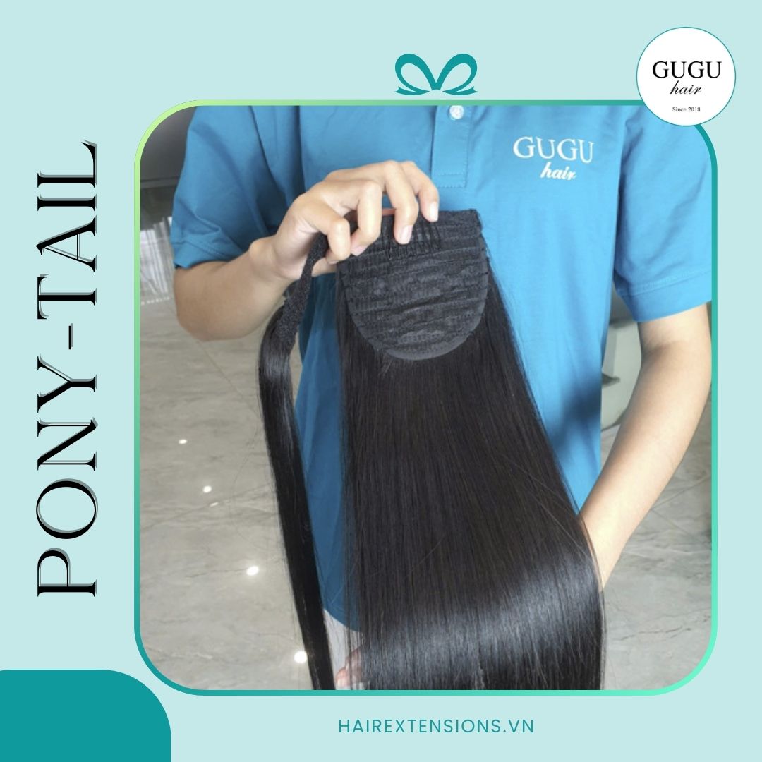 Luxurious Ponytail Hair Extensions Human GuGu Hair Vietnamese 1 Best human hair ponytail extension