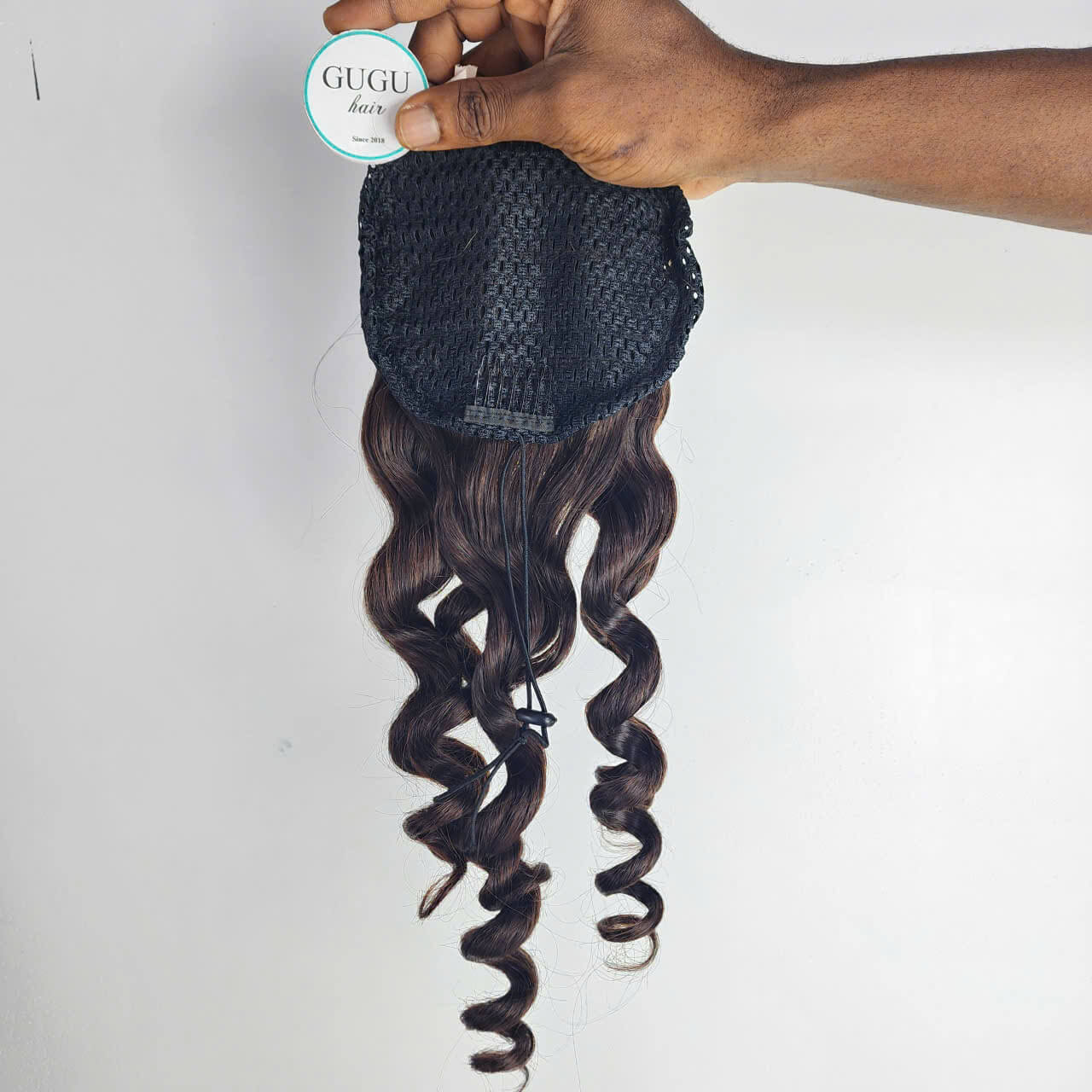 Human Hair Loose Deep Wave Ponytail – Easy Wrap Around Extension by GUGU HAIR