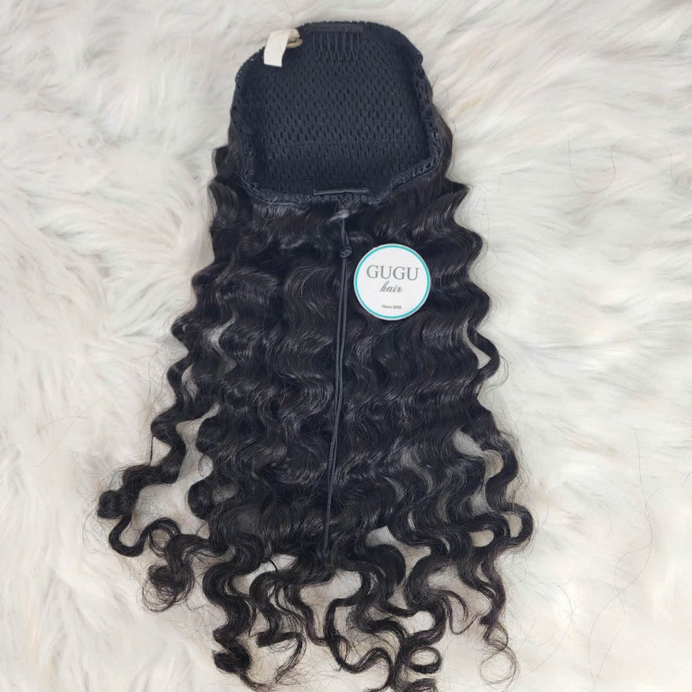 Curly Ponytail Extension Human Hair 20 Inch