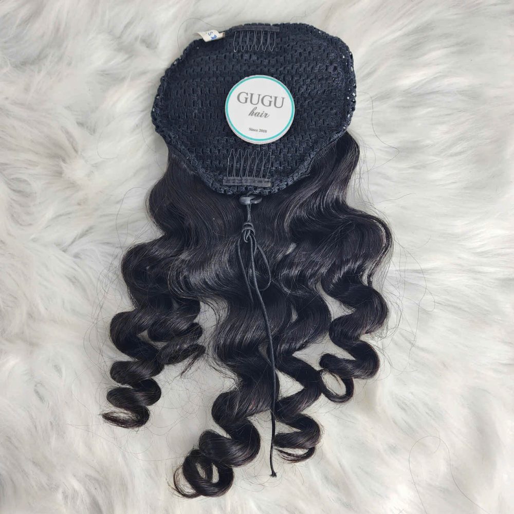 Loose Deep Wave Ponytail Extensions – 100% Human Hair Vietnamese Hair by GUGU HAIR