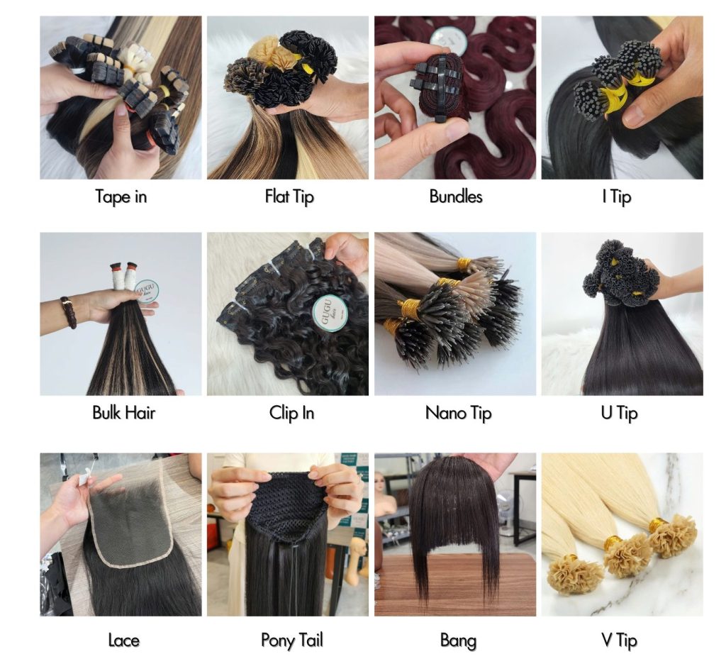 High-quality Vietnamese Hair Extensions from GUGU HAIR – silky, natural, and long-lasting. Perfect for wigs, wefts, clip-ins, tape-ins, and more. 100% human hair, tangle-free & shedding-free