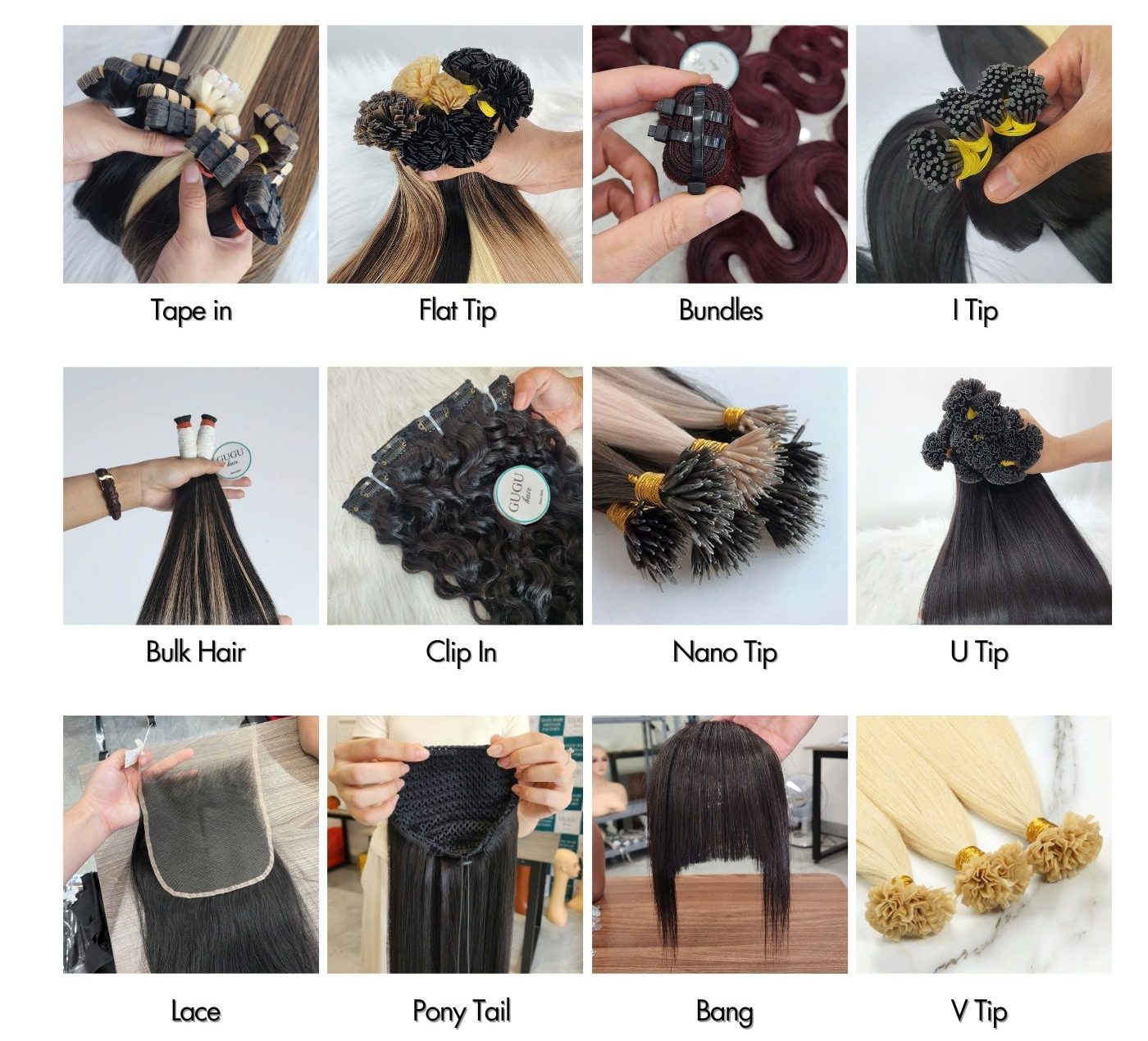Natural Straight Fringe Hair Extensions – Quick & Flawless Clip-In Bangs 8 High-quality Vietnamese Hair Extensions from GUGU HAIR – silky, natural, and long-lasting. Perfect for wigs, wefts, clip-ins, tape-ins, and more. 100% human hair, tangle-free & shedding-free