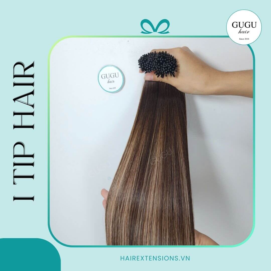 Straight Brown Balayage I Tip Hair Extensions - Vietnamese Balayage Human Hair 1 Vietnamese Human Hair I-Tip Extensions – premium wholesale hair supplier.