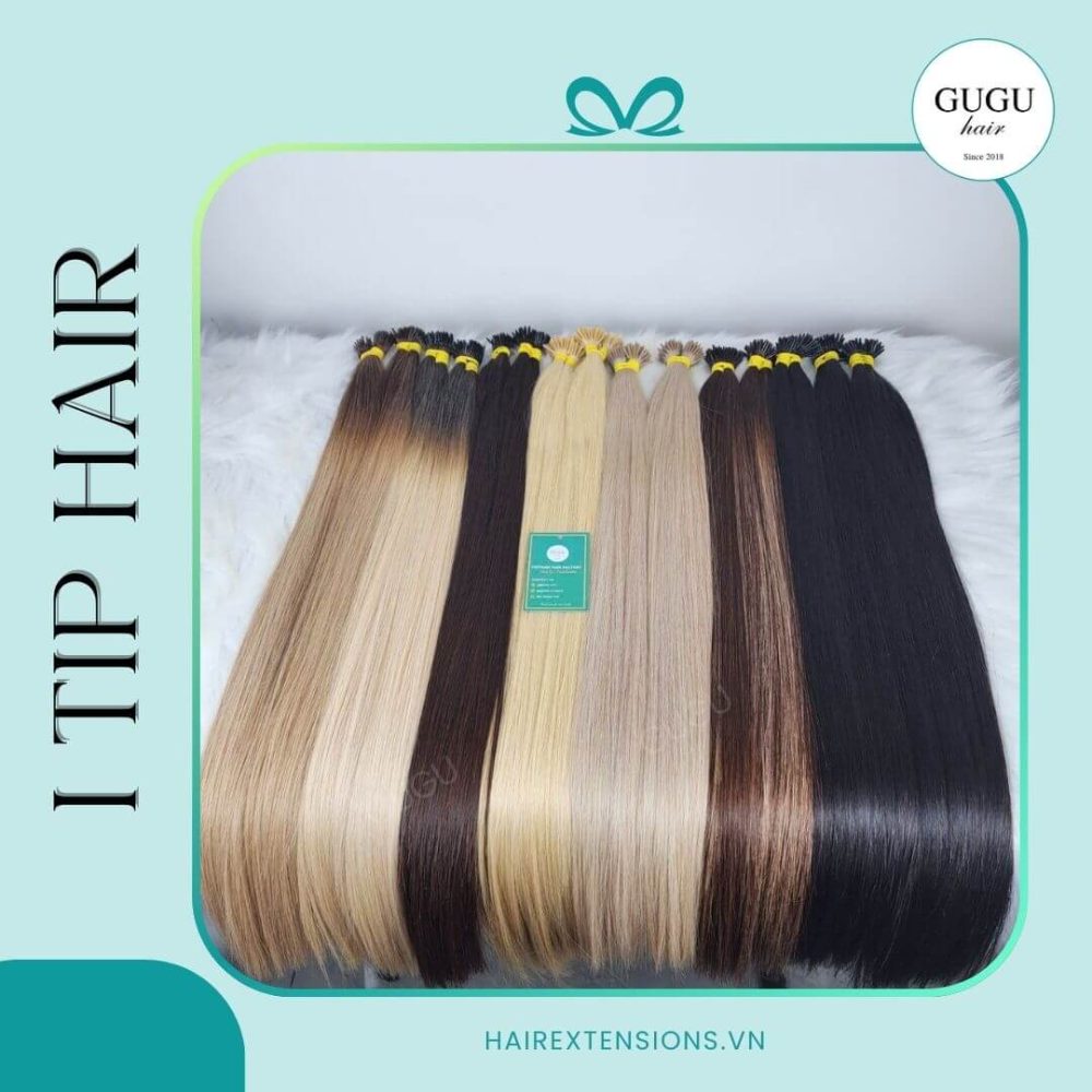GuGu Hair I-Tip Extensions – premium human hair solutions, no glue, no heat.
