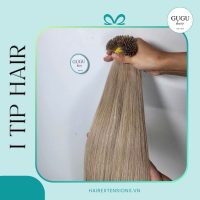 Ash Blonde I-Tip Hair Extensions – 100% Raw Vietnamese Human Hair