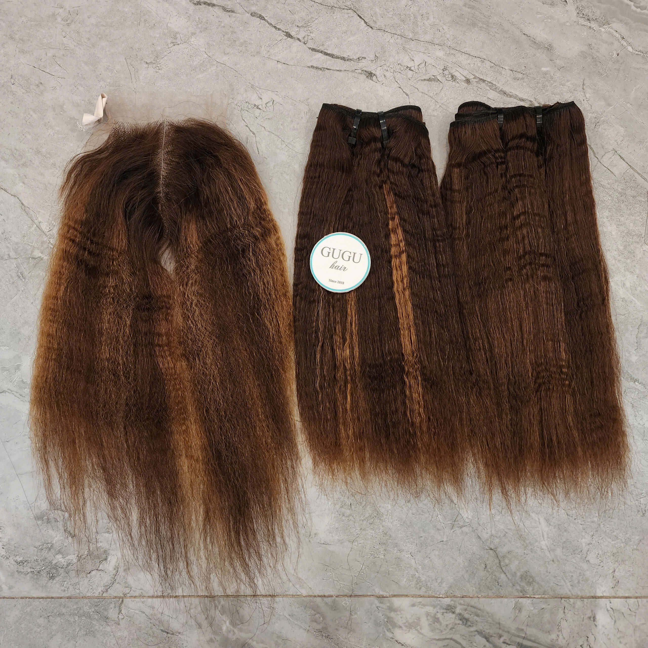 raw kinky straight hair bundles