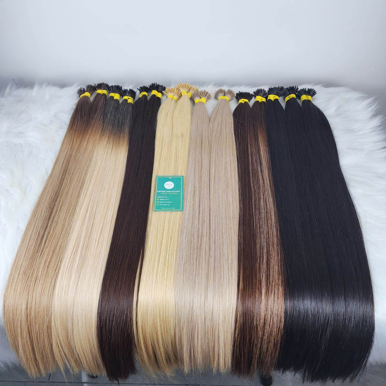 Vietnamese I-Tip Hair Extensions | 100% Human Hair, No Damage – GuGu Hair