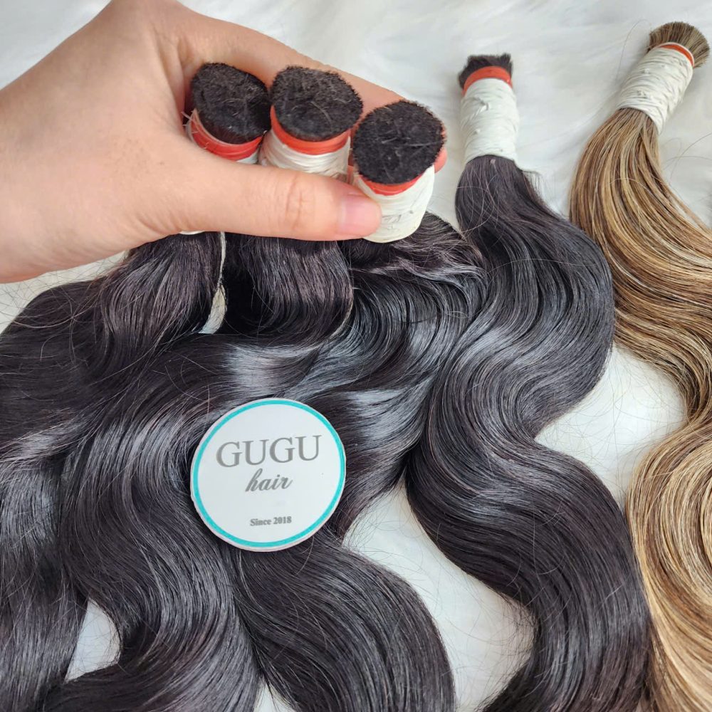 26 Inch Body Wave Bulk Hair Extensions – Raw Vietnamese Human Hair | GUGUHAIR