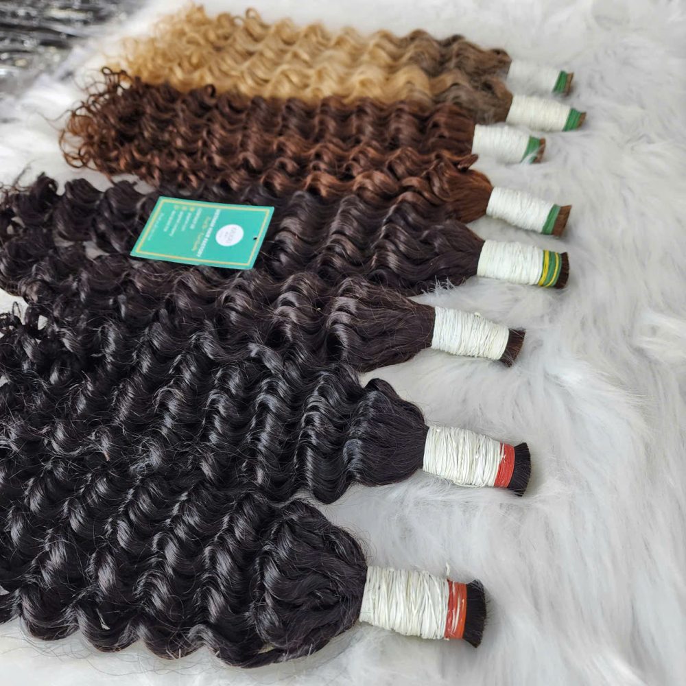 26 Inch Deep Wave Hair Bulk – Vietnamese Human Hair