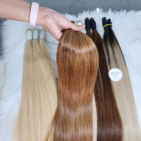 Bulk Brown Hair Double Drawn – Natural Soft Texture 1