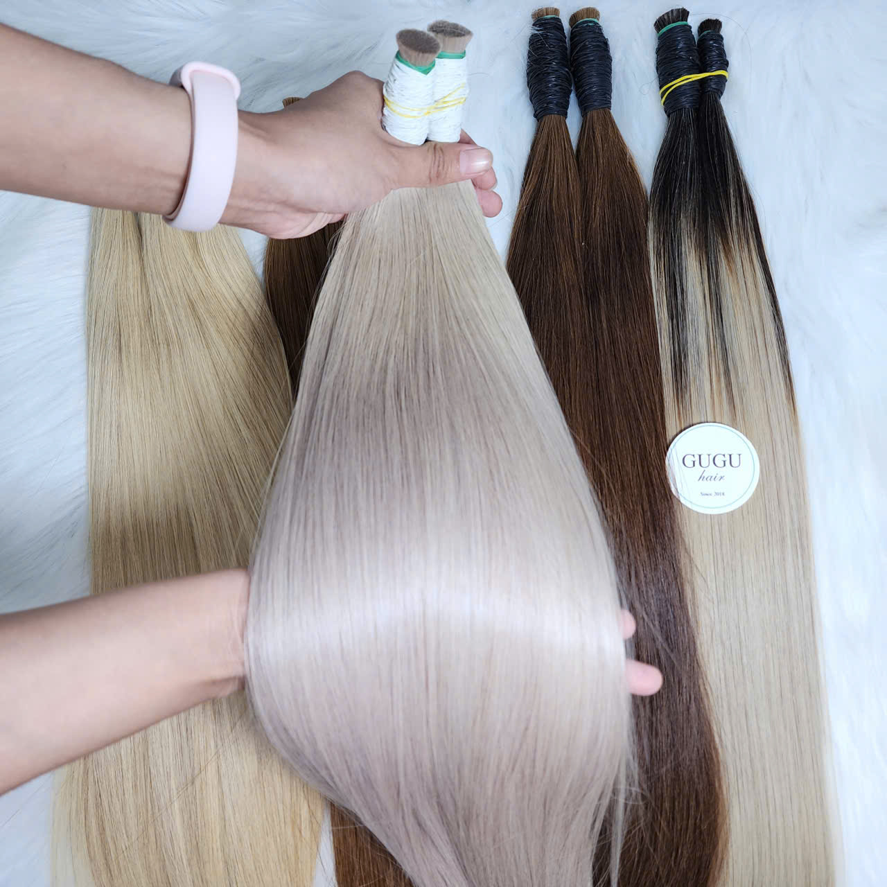 Bulk Grey Hair Double Drawn – High Quality Vietnamese Hair 2