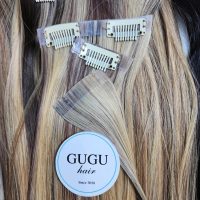 Clip-in-hair-extensions Blonde Bone Staight 4 Clip In Extensions 2