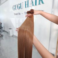 Flat Tip Hair Extensions Color #27 Light Brown