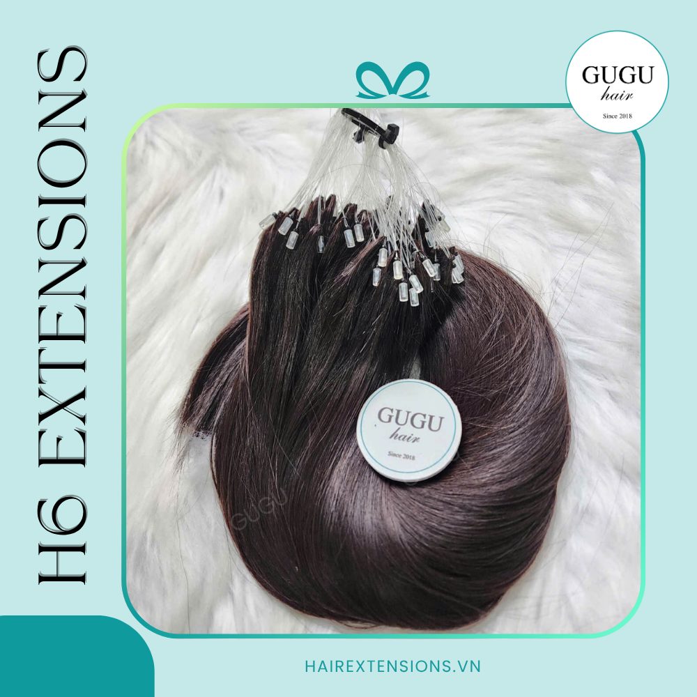 H6 Feather Hair Extensions – 100% Human Hair Bone Straight