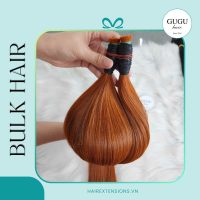 Red Copper Straight Bulk Hair - Viet Raw Hair Single Donor