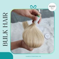 Vietnamese Straight Bulk Hair Blonde Color