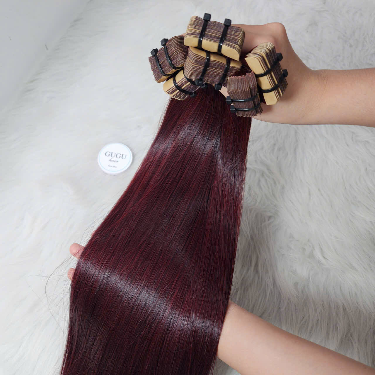 bone straight tape in hair extensions 3