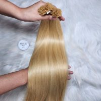 Blonde I-Tip Hair Extensions – Add Volume, Length & Shine Effortlessly 4 i tip keratin hair extensions
