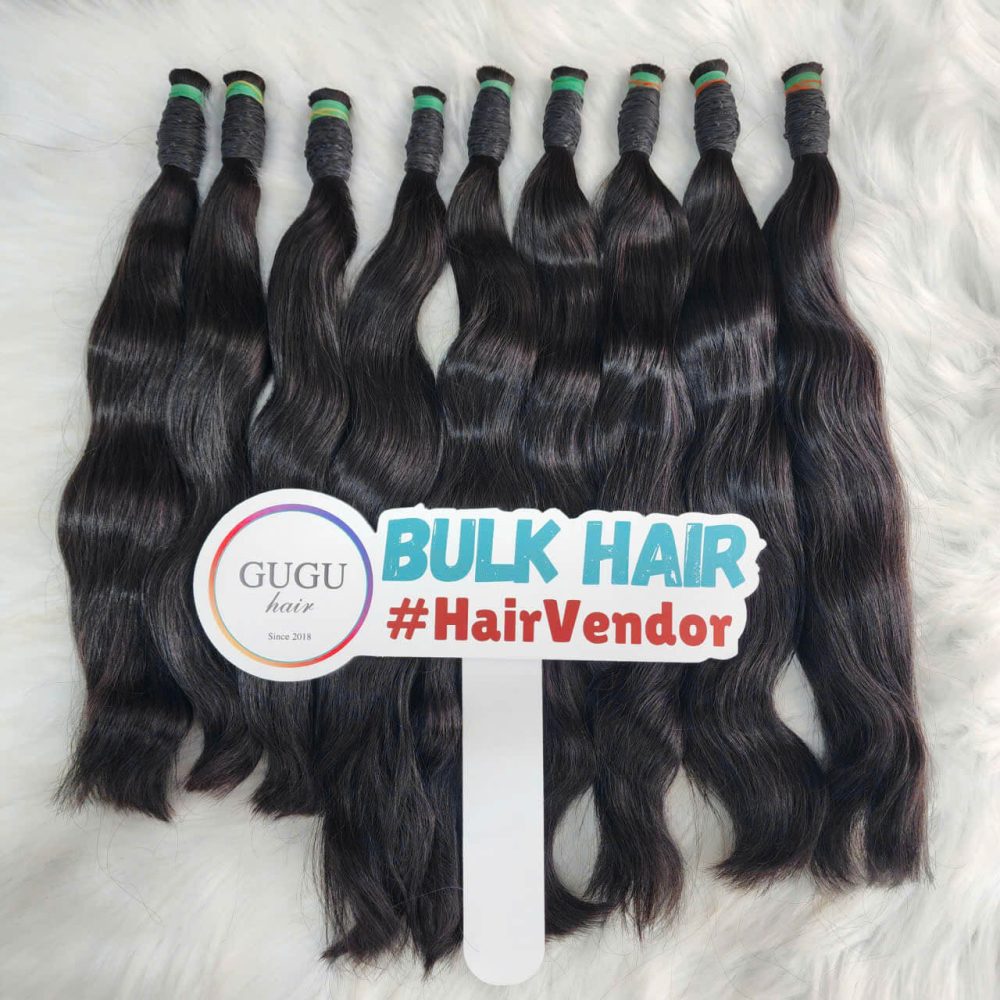 GUGU HAIR – BEST HUMAN HAIR EXTENSIONS 65 natural vietnamese raw bulk hair extensions 2