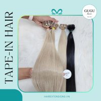 platinum silver Tape-in hair extensions