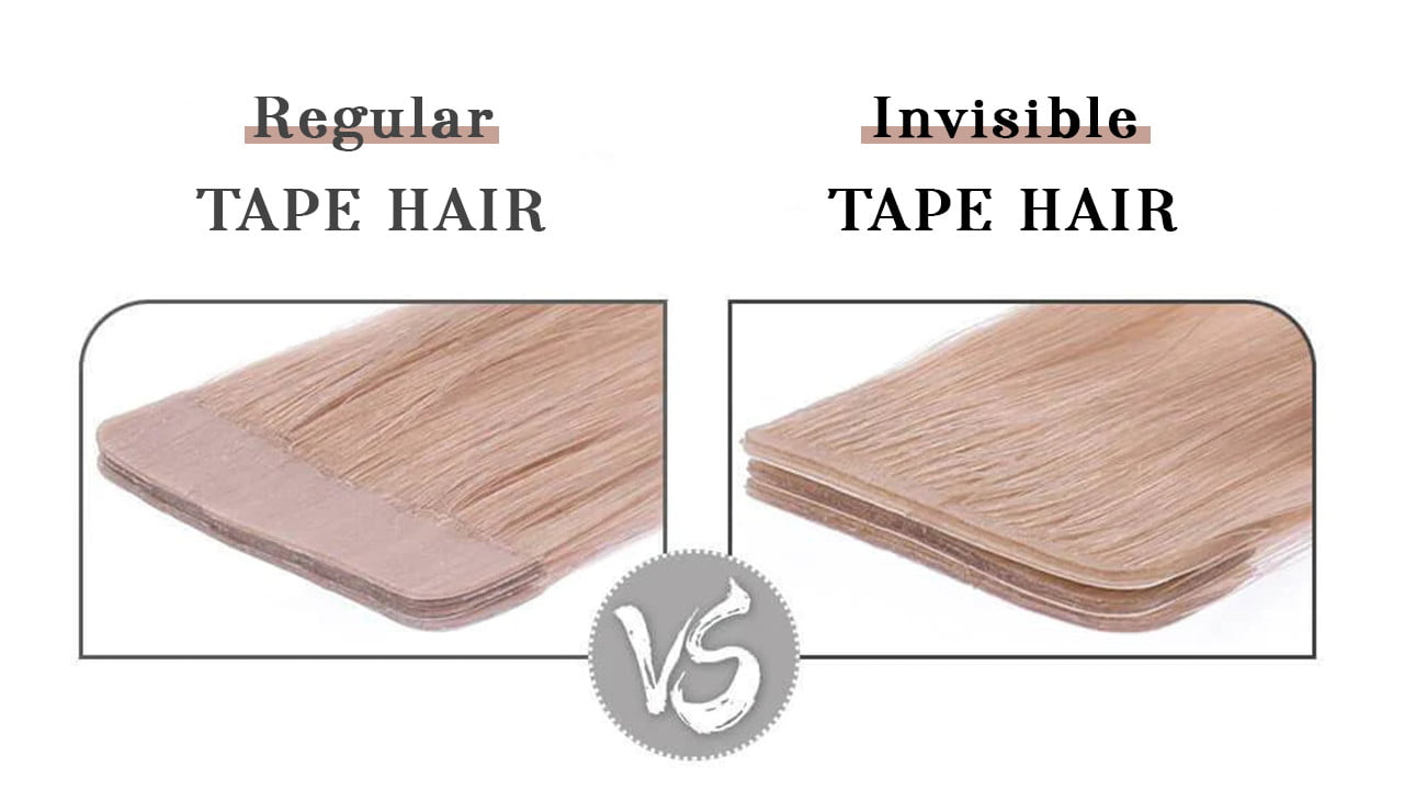 GUGU HAIR – BEST HUMAN HAIR EXTENSIONS 164 regular tape vs invisible tape
