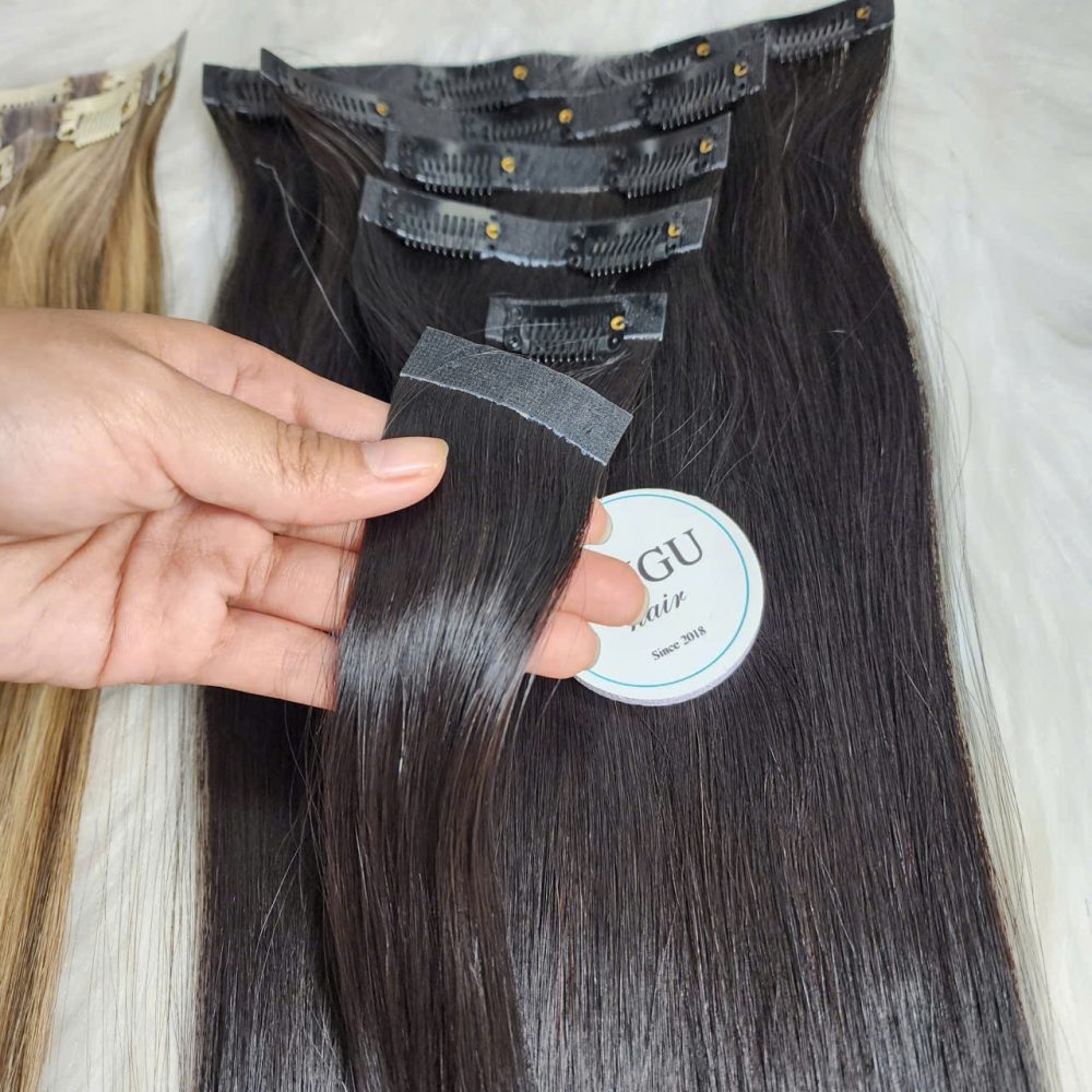 GUGU HAIR – BEST HUMAN HAIR EXTENSIONS 81 tape clip in hair extenions 2