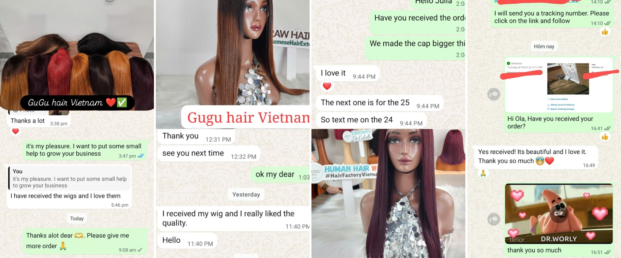 Color #6 Straight Hair Wefts | Premium Raw Vietnamese Human Hair 26 Customer-feedback-on-bone-straight-Vietnamese-human-hair
