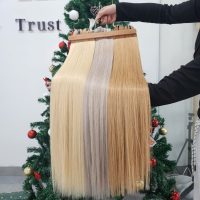 Color #6 Straight Hair Wefts | Premium Raw Vietnamese Human Hair 7 Premium Machine Bone Straight Hair Weft