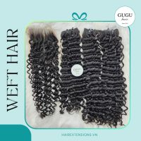 Raw Vietnamese Curly Hair Weft Extensions