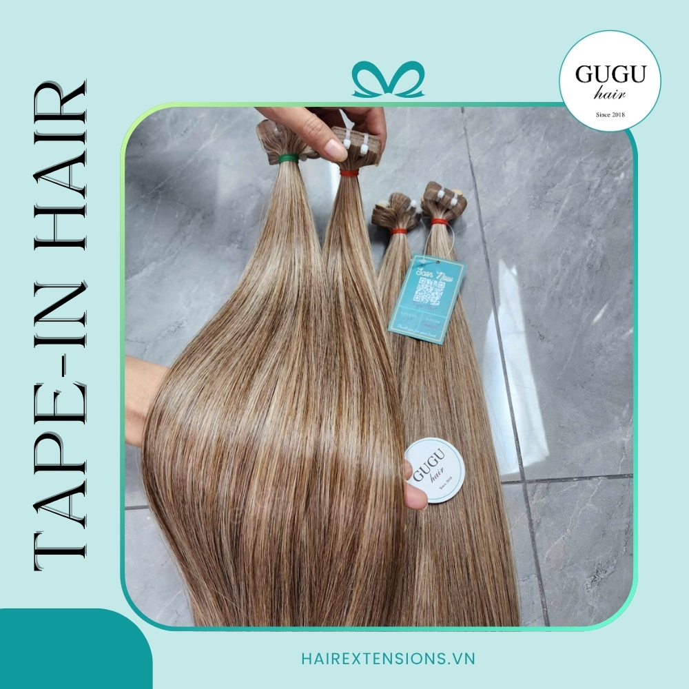 GUGU HAIR – BEST HUMAN HAIR EXTENSIONS 74 Raw Vietnamese Human Hair Tape Extensions