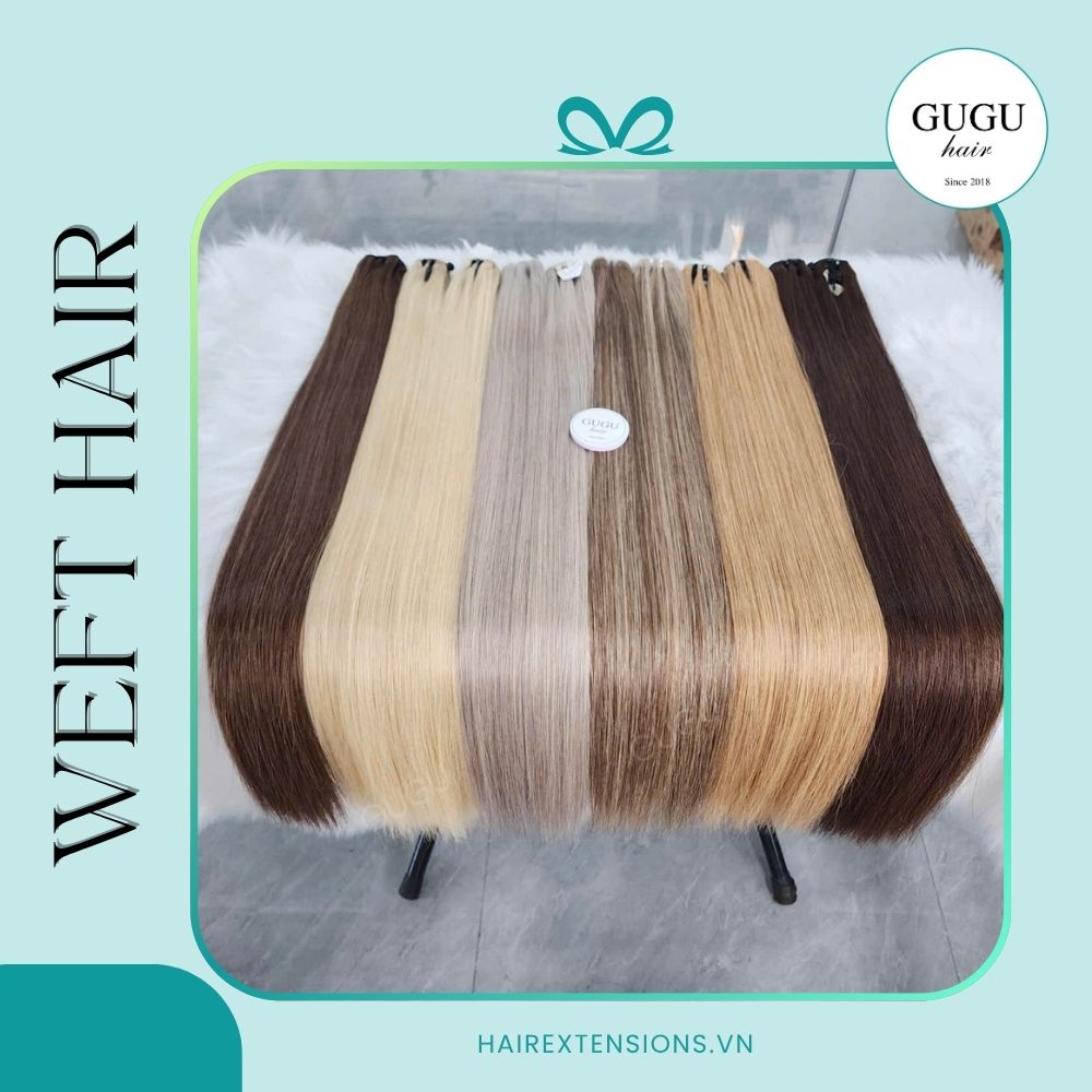 GUGU HAIR – BEST HUMAN HAIR EXTENSIONS 94 Premium Raw Vietnamese Straight Hair Weft Extensions – 100% Human Hair