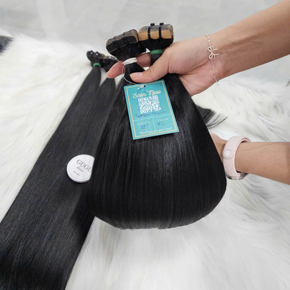 100% Raw Human Hair Tape-In Extensions