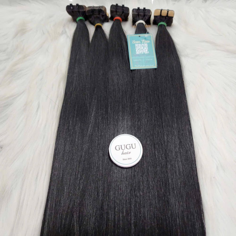 100% Raw Human Hair Tape-In Extensions