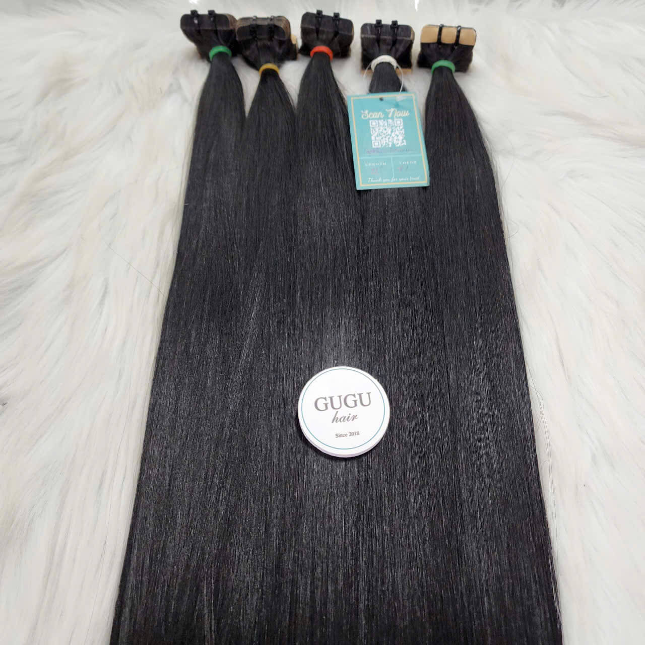 Seamless Tape In Hair Extensions Vietnamese Human Hair 4 100% Raw Human Hair Tape-In Extensions