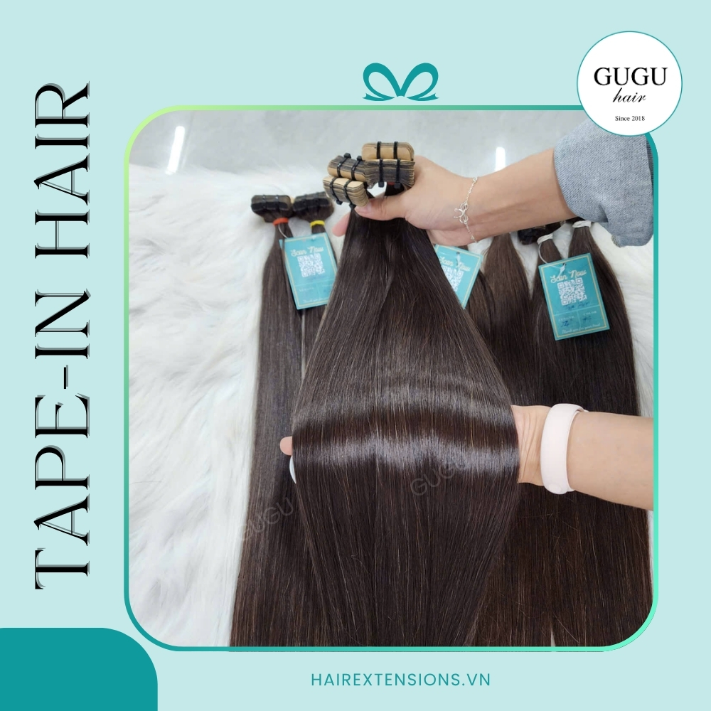 GUGU HAIR – BEST HUMAN HAIR EXTENSIONS 76 Seamless Tape In Hair Extensions _ Vietnamese Hair
