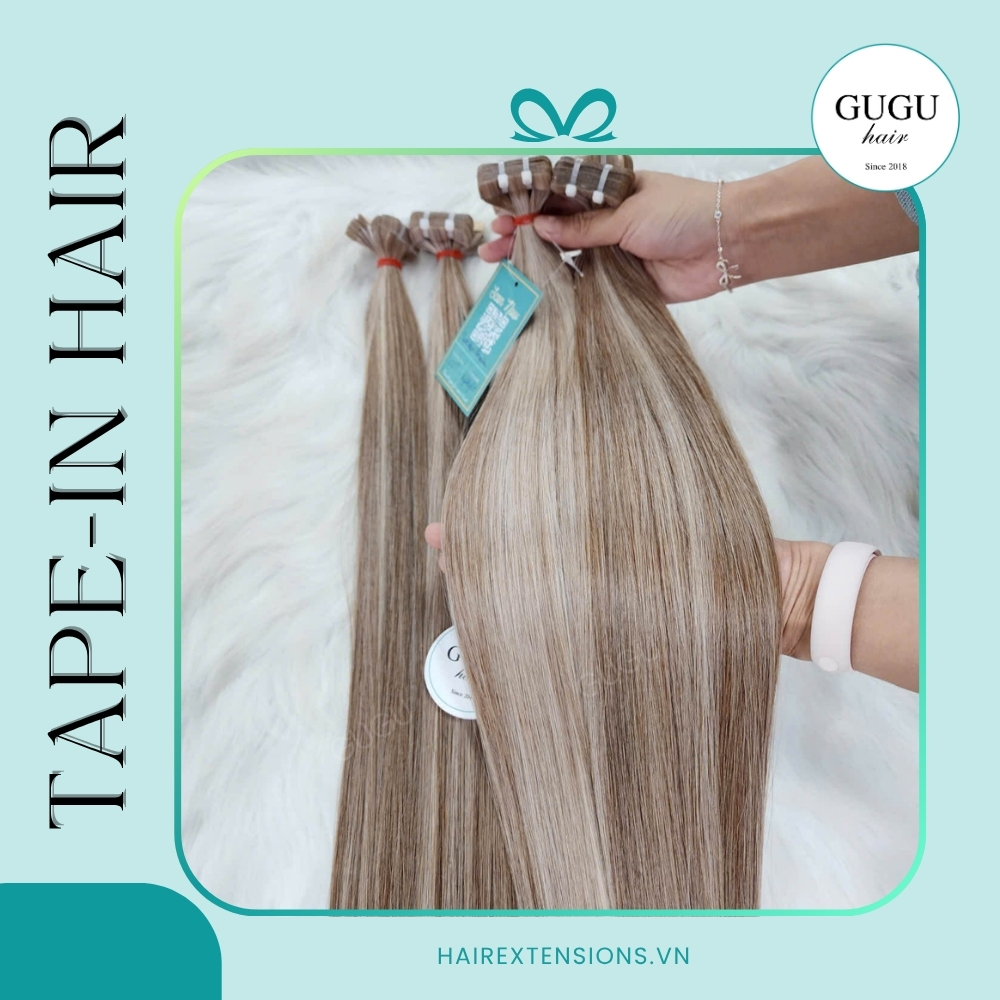 GUGU HAIR – BEST HUMAN HAIR EXTENSIONS 80 Seamless Tape In Hair Extensions _ Vietnamese Hair