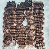 Vietnamese deep wave human hair 3 bundles
