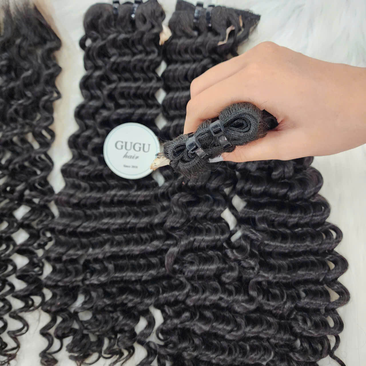 Vietnamese water curly hair extensions