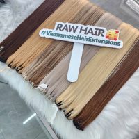 Color #6 Straight Hair Wefts | Premium Raw Vietnamese Human Hair 10 Wholesale Vietnamese Human Bone STraight Hair Extensions