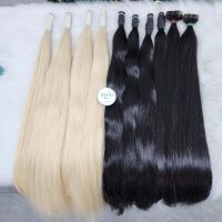 Straight Bulk Hair Extensions #1Color 5 best human hair extensions uk