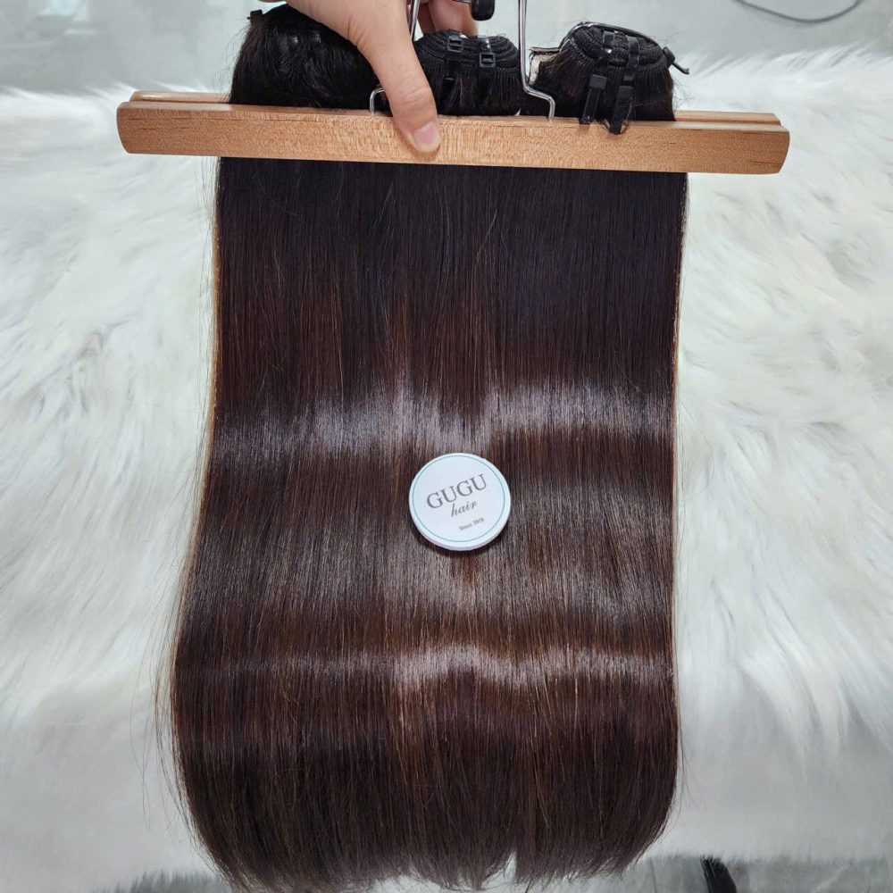 Bone Straight Human Hair Bundles Ombre Color 26 Inches Vietnamese